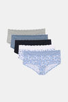 Marks & Spencer Low Rise Three-Fourth Coverage Hipster Panty (Pack of 5) - Multicolor — thumbnail 1